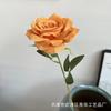 Rosa de una sola cabeza, flor artificial, cascada, red de flores, rosa roja, arreglo floral de pared, ceremonia de boda, decoración del salón de bodas, rosa rizada
