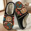 Pantuflas de Algodón de Comercio Exterior para Hombres y Mujeres, Lindas Pantuflas de Casa con Estampado de Animales de Dibujos Animados, Pod Cross-Border Jit de Una Pieza Dropshipping