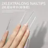 Venda Quente Europeia e Americana Nail Art Unhas Cowboy Max Extra-Longas Planas Francesas Postiças Pontas de Unha Sem Costura 504 Adesivos Atacado