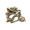 Chaveiro do Zodíaco de Latão do Ano do Coelho Pingente Tridimensional do Zodíaco Dragão Tigre Dragão Cobra Cavalo Pingente de Carro Personalizado Criativo