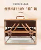 Nuevo Producto Personalizado Al Por Mayor Portátil Acrílico Transparente Doble Candado Gran Capacidad Almacenamiento Caja de Regalo Caja Inferior Extraíble