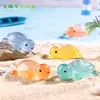 Paisaje en miniatura, tortuga brillante y con lentejuelas creativas que brillan en la oscuridad, decoración DIY, accesorio de bolsa sorpresa, adorno pequeño