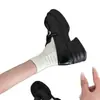 Populares zapatos de cuero para mujer de estilo retro británico con plataforma que aumentan la altura, nuevos mocasines slip-on franceses de otoño 2026