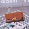 2026 Novo Modelo Mini Carteira, Estilo Médio-Longo, Versão Coreana Feminina, Carteira Retro Fosca, Peça Única Dropshipping, Estilo Fino