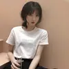 Top Bordado de Letras 2026 Verano Nuevo Ajuste Delgado Capa Base Estilo Coreano para Mujer Manga Corta Moda Camiseta Holgada Venta al por Mayor