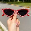 Gafas de Sol Retro de Perlas de Moda Transfronterizas 2025 para Hombres y Mujeres Forma Cóncava para Fiesta Gafas de Sol Modernas en Stock