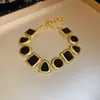 Collar Transfronterizo Europeo y Americano Estilo Vintage con Pedrería y Esmalte de Colores de Insecto, Cadena para Clavícula de Lujo Ligero Nicho, Joyería Estilo Vacaciones para Mujeres