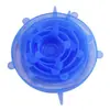 Tampa de Silicone de Grau Alimentício para Conservação de Alimentos Conjunto de Seis Peças Tampa de Silicone para Conservação de Alimentos Tigela Universal Tampa de Silicone Tampa Universal Fornecimento Transfronteiriço