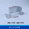 Accesorios para Barandillas Conectores Soporte en Z Barandilla de Balcón Tubo Cuadrado Fijación Hebilla en U Clip para Tubo Montado en Pared Hierro Forjado Acero Zinc