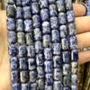 Cuentas cilíndricas de 8*12 mm cristal de cuarzo ágata turquesa cuentas de tubo para pulsera DIY cuentas espaciadoras de tubo recto cuentas semiacabadas con cuentas