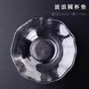Posavasos de cristal transparente con forma de martillo, juego de té de kung fu, taza de degustación de té, portavasos pequeño, tapete aislante térmico para ceremonia del té, estilo zen chino