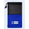 Bolsa de Pular Corda Meio Tela com Padrão de Colmeia e Fechamento por Cordão para Alunos do Ensino Fundamental e Médio, Fortalecedor de Pegada, Bolsa Ferramenta para Armazenamento de Equipamentos Esportivos