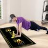 Esterilla Impresa Transfronteriza para Flexiones, Ayuda para Sentadillas para Principiantes, Resistente a la Suciedad, Antideslizante, Esterilla para Sentadillas Aislante de Sonido
