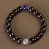 Pulseira Mantra de Seis Caracteres de Bambu com Múltiplas Contas Estilo Chinês para Homens, Pulseira Rosário para Mulheres, Design de Nicho Círculo Único Joia de Casal