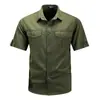 Camisa Masculina de Manga Curta 2026 Verão Novo Estilo Marca Trendy de Alto Padrão Jaqueta Camisa Masculina Casual Solta Cool