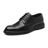2025 Nuevos Zapatos Formales de Negocios Estilo Británico para Otoño e Invierno, Punta Puntiaguda, Elevadores, Zapatos de Boda, Zapatos para Traje de Novio Dropshipping