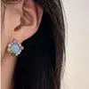 Brinco de Argola com Brilho Diamante e Pérola de Alta Qualidade para Mulheres, Design Versátil de Nicho de Luxo Leve, Brincos de Temperamento, Acessórios de Orelha Mais Vendidos
