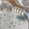 Moda 3D Nuevo Lazo Blanco Pegatinas Coloridas Arte de Uñas en Relieve Flores Secas Decoraciones para Uñas Pegatinas para Uñas