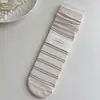 Calcetines Rosas de Encaje Miu Estilo Ballet Suxinaimin para Mujer, Delgados Huecos Estilo Crema Holgados para Primavera y Otoño