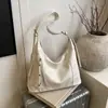 Bolsa Tote Texturizada Simples de Novo Estilo para o Inverno, Bolsa de Ombro Transversal Casual da Moda 2026 Bolsa Grande Capacidade Feminina