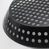 En stock de fábrica Bandeja de horneado antiadherente coreana asa de madera plegable bandeja redonda para barbacoa herramientas portátiles para barbacoa y horneado de verduras para exteriores