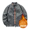 Chaqueta bomber Air Force MA1 de otoño e invierno, de fuente viva, [algodón extrafino], para hombre.
