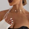 Joia de Comércio Exterior Europeia e Americana Colar com Laço de Fita para Vestido de Noiva Luxuoso Elegante Requintado Colar Versátil