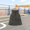 Vestido Pequeno Estilo Coreano Chanel para Crianças, Roupa para Meninas Bebês Primavera e Outono 2023, Vestido Princesa com Colete, Vestido Colete para Meninas