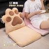 Cojín de Asiento de Dibujos Animados con Respaldo, Cojín de Pata de Gato, Cojín Integrado para Glúteos, Cojín de Asiento para Estar Sentado Mucho Tiempo en la Oficina, Cojín para Silla, Cojín para Glúteos de Estudiante