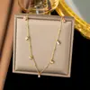 Colar Transfronteiriço para Mulheres, Não Desbota, Luxo Leve, Joia Exquisita de Nicho para Clavícula, Joia de Clavícula de Alta Qualidade para Mulheres