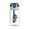 Vaso con Popote con Patrón de Moda Estilo Ins, Vaso Popular Resistente a Altas Temperaturas con Escala, Botella de Agua Simple y Portátil para Estudiantes, Vaso de Plástico para Agua
