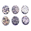 Soporte para teléfono móvil de piedra natural dos lados planos 25*30mm gema ovalada de cristal adornos de joyería diy venta caliente transfronteriza