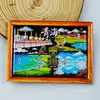 Adhesivo creativo de figura de palo para refrigerador serie de pizarrón ciudad turística wenguang pegamento de madera marea nacional regalo recuerdo