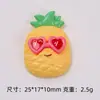 Óculos Fofos Frutas Desenho Animado Artesanal DIY Cola de Creme Capa de Celular Acessórios para Presilha de Cabelo Peças de Resina Material Atacado