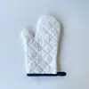 Luvas de algodão acolchoado branco dupla face personalizadas para isolamento de micro-ondas, luvas de churrasco resistentes a altas temperaturas e anti-queimaduras com logotipo personalizado