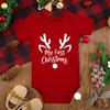 Feliz Natal Bebê Bodysuit Bebê Recém-nascido Fantasia de Natal