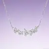 2026 Nuevo Modelo Collar Flor de Glicina Plata Pura 999 Nicho Exquisito Cadena para Suéter de Otoño e Invierno para Mujer Regalo de Alta Gama Dropshipping