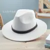 Chapéu de Lã Estilo Cavaleiro Europeu e Americano Transfronteiriço, Chapéu de Cowboy Ocidental Feminino, Chapéu de Jazz, Chapéu de Sol, Chapéu da Moda para Homem
