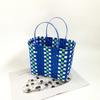 Nuevo bolso de hombro tejido bolso bolso cesta de verduras pequeño fresco gran capacidad Viaje Picnic Bolso de playa 2