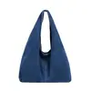 Bolso bandolera de gran capacidad, bolso mensajero retro de mezclilla, estilo japonés, bolso de mano escolar para estudiantes, bolso de un solo hombro estilo perezoso para mujer