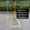 Venda por atacado tecido à mão vassoura de bambu vassoura de seda de plástico jardim vassoura pátio limpeza saneamento varredura de estrada ao ar livre varredura de estrada