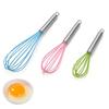Silicone Egg Beater Manual Home Kitchen Baking Bolo Creme Batedor Bater Ovo Farinha Misturador