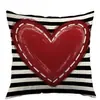 Funda de Almohada Cruzada Tk Nuevo Día de San Valentín Decoración para Sala de Estar Sofá Cojín Decorativo Cojín para Cama de Dormitorio Funda de Almohada Estampada