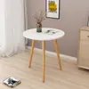 Mesa Redonda Pequeña, Mesa Lateral para Sofá, Mesa Pequeña, Sala de Estar Sencilla, Mirador de Dormitorio, Mesita de Noche Mini, Mesa de Café Redonda para Casa de Alquiler