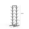 Suporte de Exibição Gatling, Suporte de Espada, Porta-Espada, Rack de Armazenamento de Chão, Rack de Exibição Horizontal com Múltiplos Furos