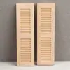 1:12W Casa de Muñecas Casa de Muñecas Mini Puerta y Ventana Accesorios Persiana Lisa DIY Persianas 2 Piezas