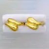 Brincos Oviello Gota Dourada, Design Exclusivo, Fundição em Aço, Modernos, Luxo Discreto, Sensação de Alto Padrão, Brincos Versáteis e Elegantes