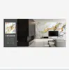 Adesivos de Azulejo de Mármore para Exportação Transfronteiriça Rolo Grande Dourado Decoração de Renovação de Parede Papel de Parede Impermeável e Anti-incrustante