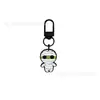 Chaveiro de Borracha Macia em PVC de Desenho Animado para Halloween Fantasma Fofo Abóbora Fivela em Forma de U Pingente Pingente para Sacola de Presente de Festival
