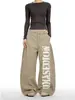 Calça Reta Nova Outono 2026 Transfronteiriça para Mulheres, Marca de Moda High-Street Solta, Calça Wide-Leg Versátil Tendência Retro